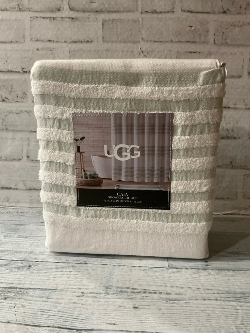 UGG Caia Striped Shower Curtain- 72” x 72”